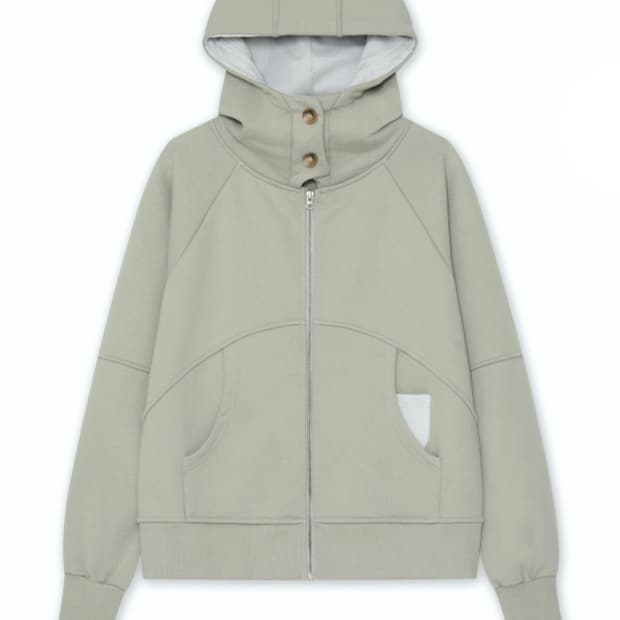 베이비랩 EGGSHELL HOODIE JK IN SAGE GREEN