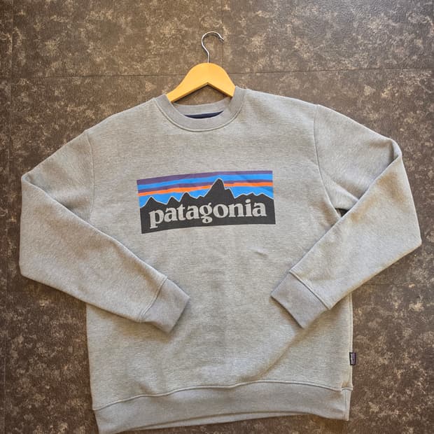 파타고니아 기모 회색 맨투맨 -M