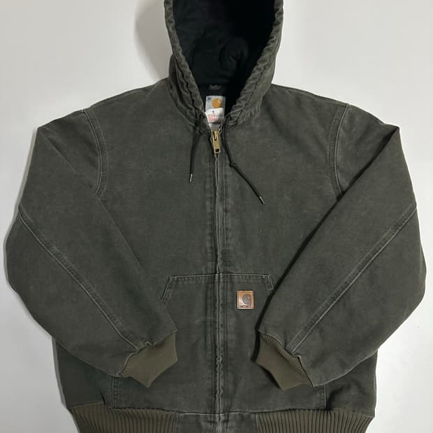 칼하트 J130 액티브 자켓 모스그린