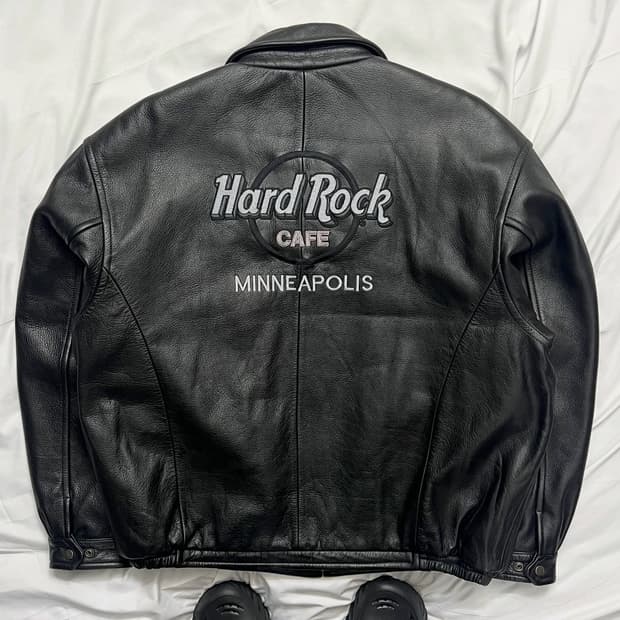 하드락카페 가죽자켓