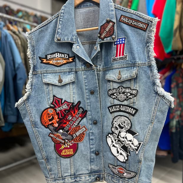 할리커스텀 청조끼 