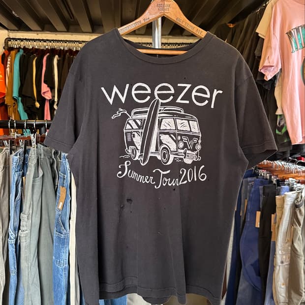 위저 Weezer 락밴드 투어 2016 프린팅 티셔츠