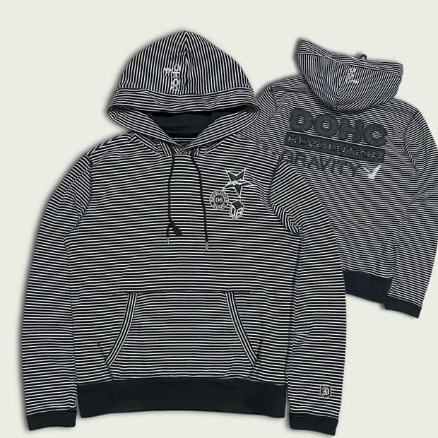Dohc 스트라이프 후드티