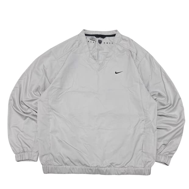 나이키 스우시 베이지 웜업 바람막이