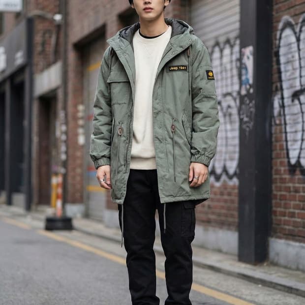 Jeep 지프 1941 덕다운 야상 패딩 점퍼