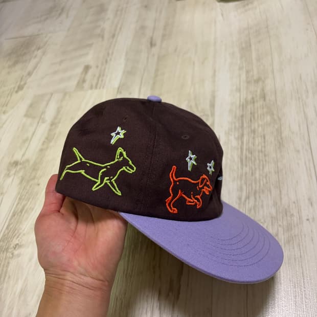 [OS] HUF Worldwide 브라운 볼캡 모자 샘플