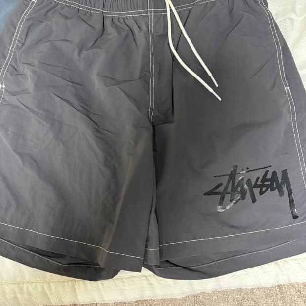 [M]스투시x아워레가시 워터쇼츠 그레이