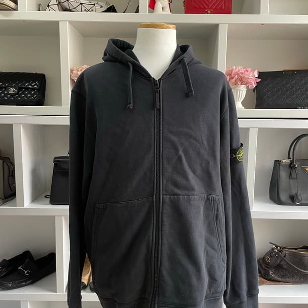 [새상품급,3XL] 스톤아일랜드 블랙 후드집업