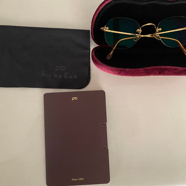 백산 금테 무테 안경