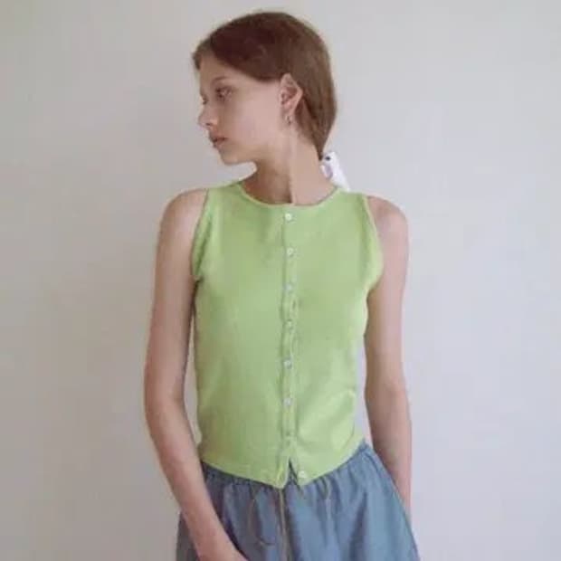 스무드무드 Proust Knit Top 라임