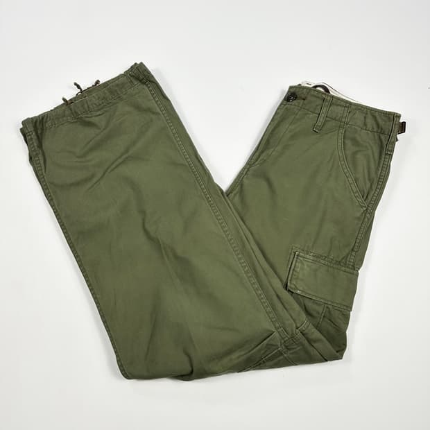 28 JPN 재팬빈티지 와이드 카고팬츠 카키