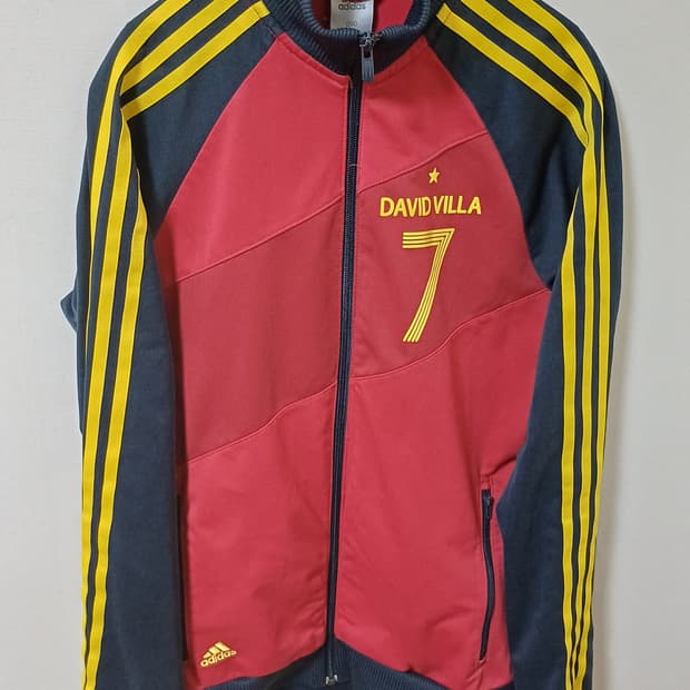 아디다스 스페인 다비드 비야 트랙탑 져지