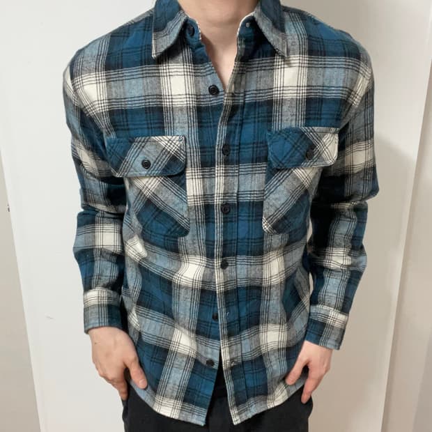 JAPANESE VINTAGE AVIREX PLAID SHIRT