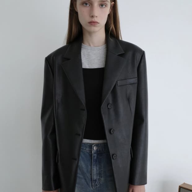 로우클래식 레더자켓 s