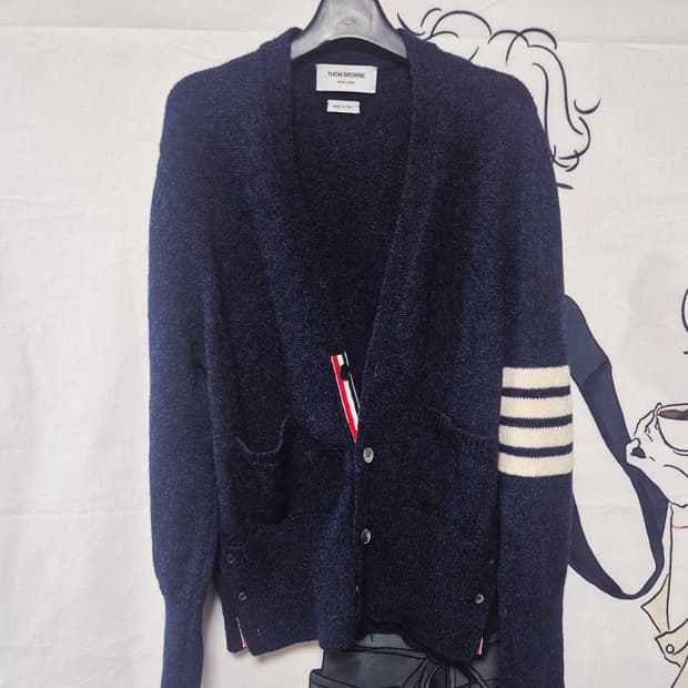 톰브라운 셰틀랜드 가디건 사이즈 3