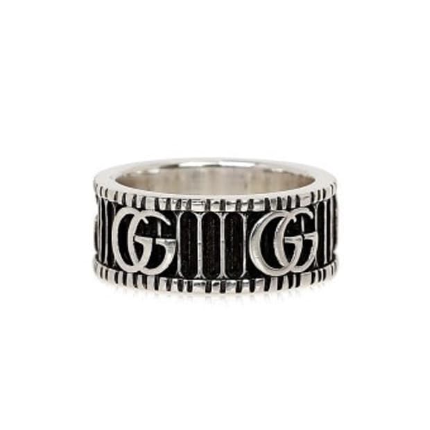 구찌 GG 마몽 와이드 실버링15호