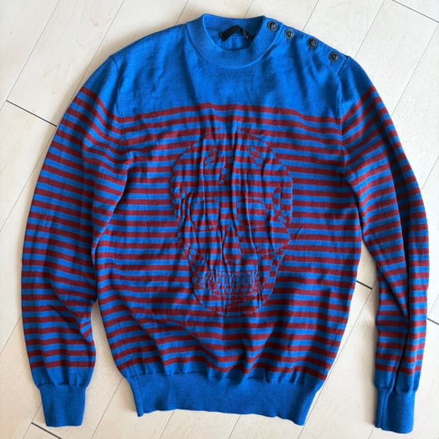 알렉산더 맥퀸 스컬 니트