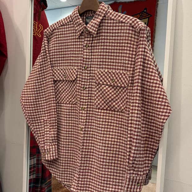 Kearney-House 빈티지 트위드 체크 셔츠