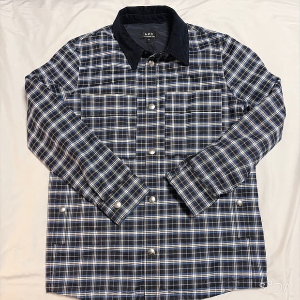 A.P.C 체크 셔츠 자켓