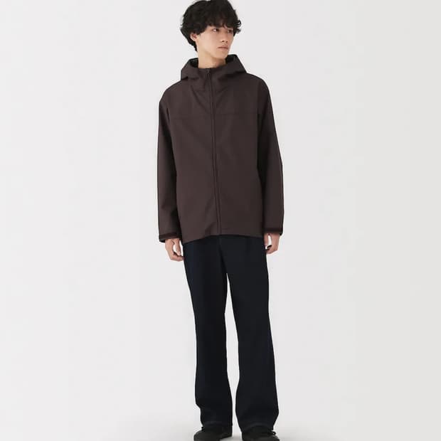 [S] 무인양품 바람막이 자켓 S 다크퍼플
