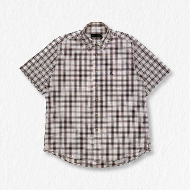 빈폴 반팔 체크셔츠