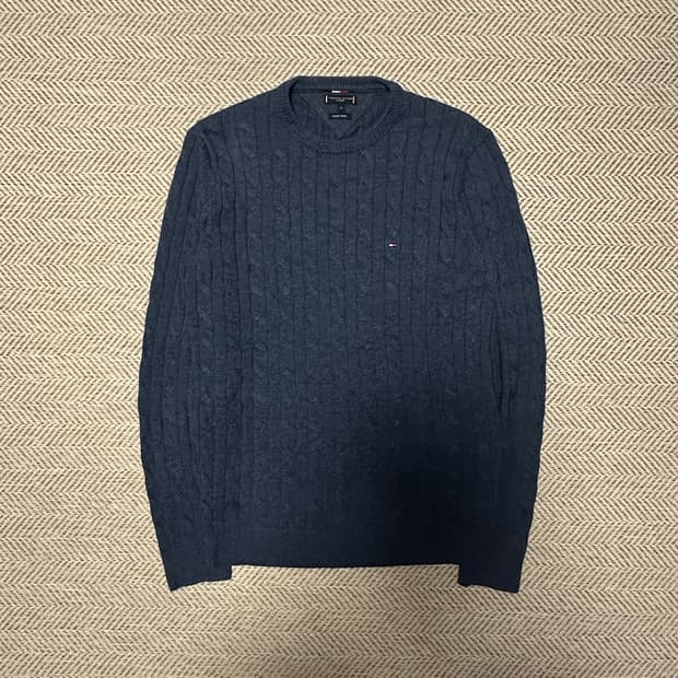 TOMMY HILFIGER wool cable knit sweater