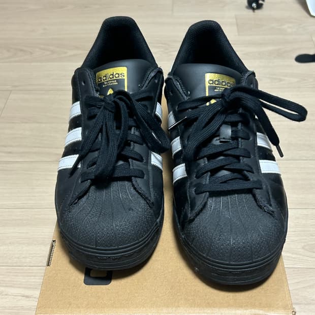 아디다스 슈퍼스타 블랙 275