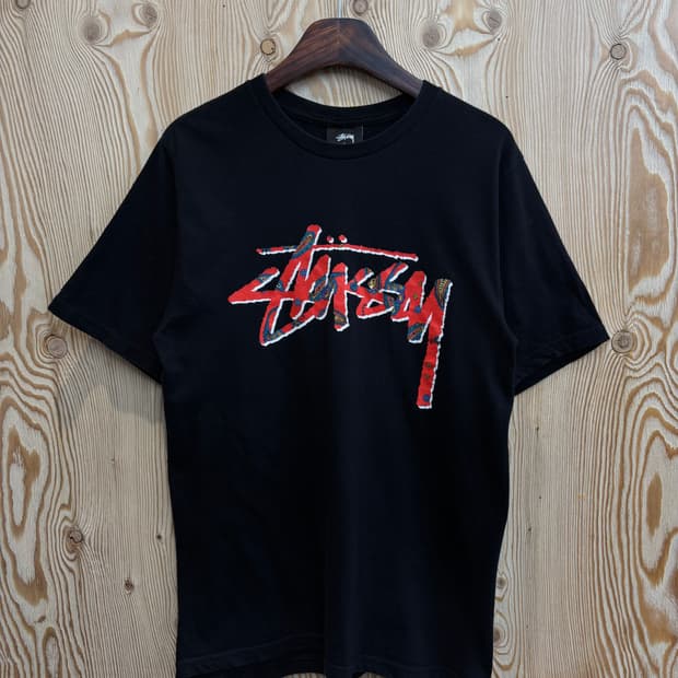 스투시 페이즐리 로고 티셔츠 