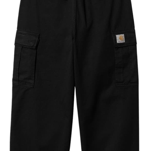 칼하트 WIP 콜 카고 팬츠 블랙 가먼트 다이드 32