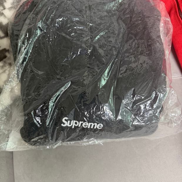 슈프림 폴라텍 페이스 마스크 하프 집 후드 스웨트셔츠 블랙 - 25FW