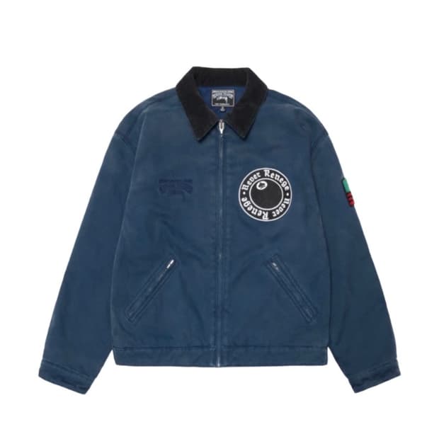 m 스투시 데님티어스 캔버스 데님 자켓 블루