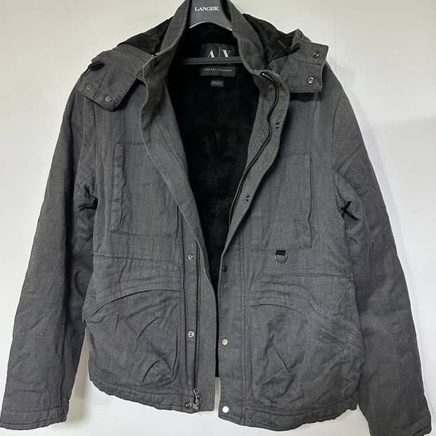 Armani Exchange 남성 후드 점퍼