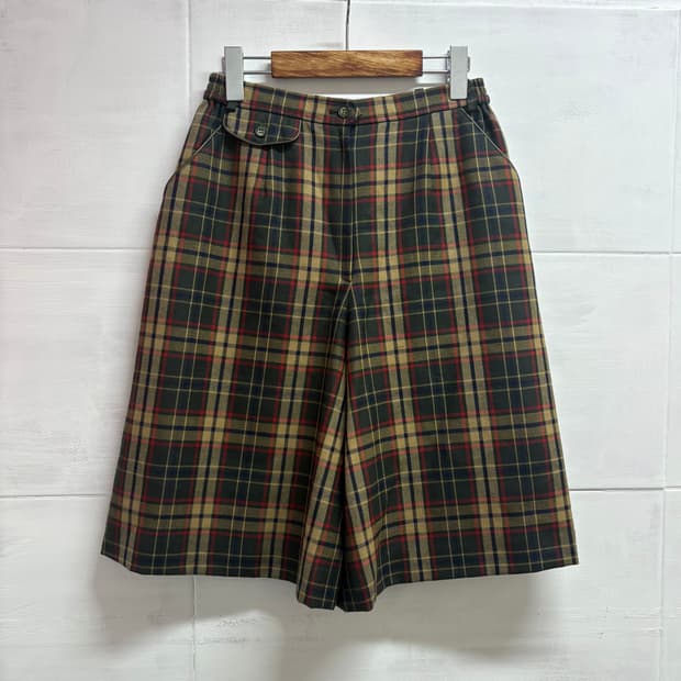DAKS 닥스 울 와이드 버뮤다 팬츠 (made in JAPAN)