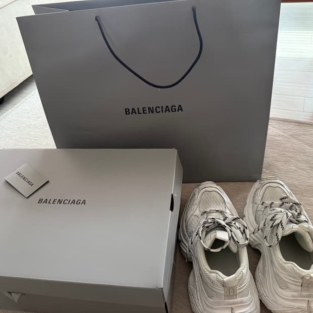 발렌시아가 6xl 스니커즈 화이트
