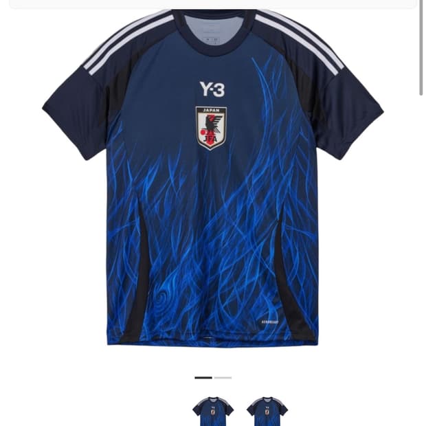 일본 홈 유니폼 Y-3 kr 4xl 새상품