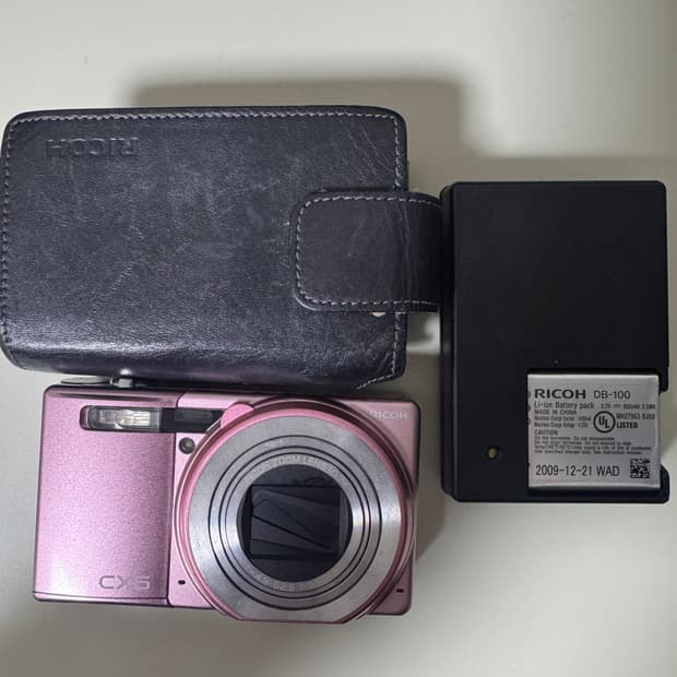 리코 cx6 디카 디지털 카메라 핑크