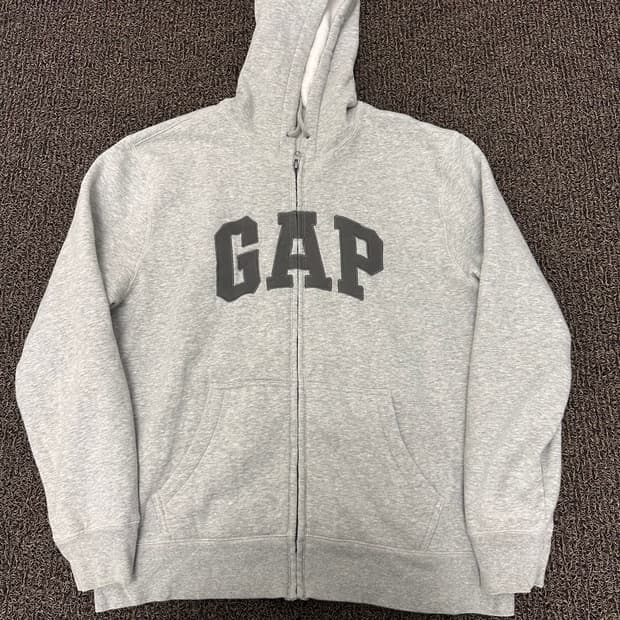 GAP 갭 기모 후드집업 그레이 XL