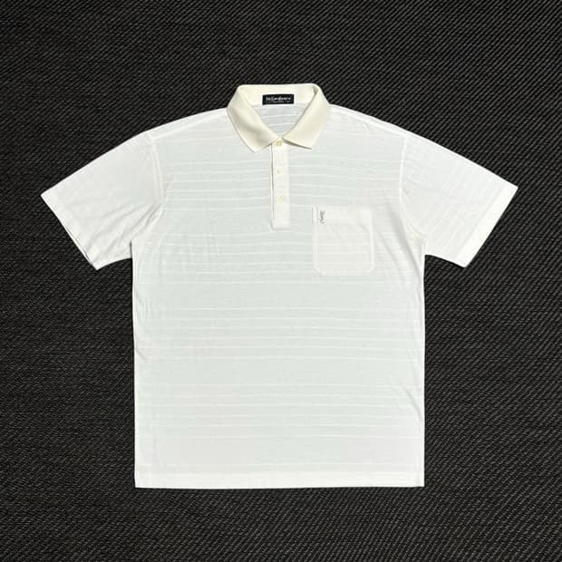 [L] YSL 입생로랑 빈티지 반팔 카라티