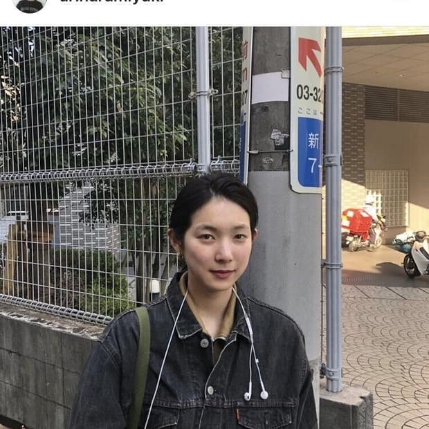 L) 아리하라 미유키 리바이스 흑청 자켓 70507-4858