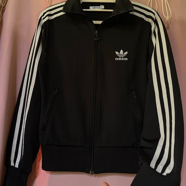 아디다스져지 아디다스 파이어버드 트랙탑 불꽃 왕불꽃  블랙 집업