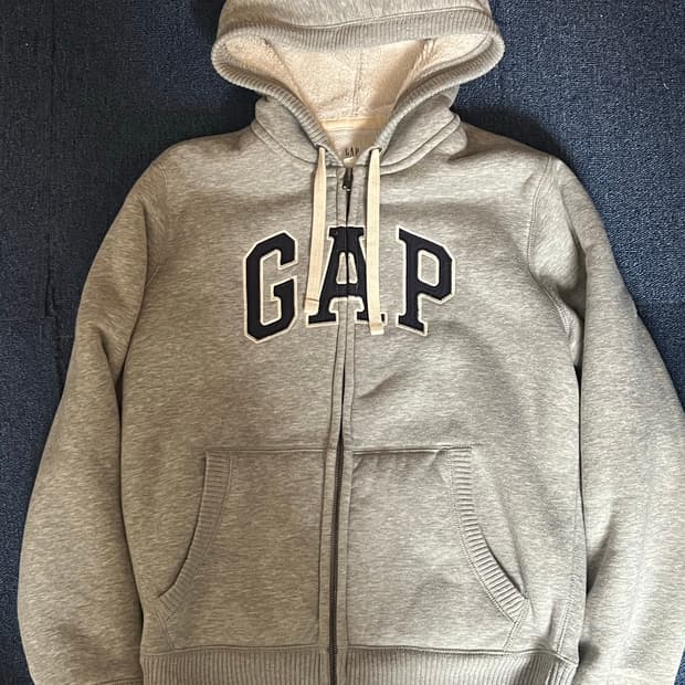 GAP 갭 보아털 후드집업 그레이