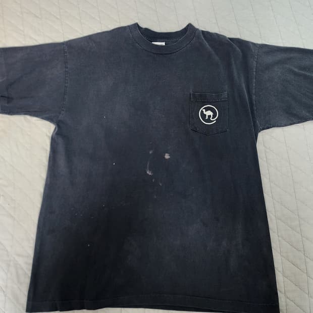 [XL] 90s 카멜 포켓 프로모 티셔츠 ver. 블리칭