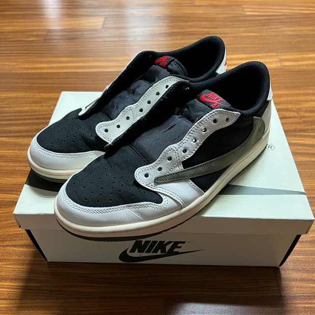 나이키 스캇 조던1 로우 미디움 올리브 w275