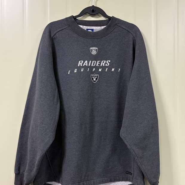 NFL Raiders 빈티지 스웻 셔츠