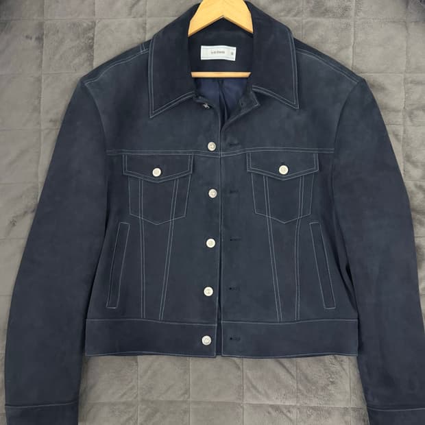 웨이비니스 스웨이드 그래파이트 네이비 자켓 (2)