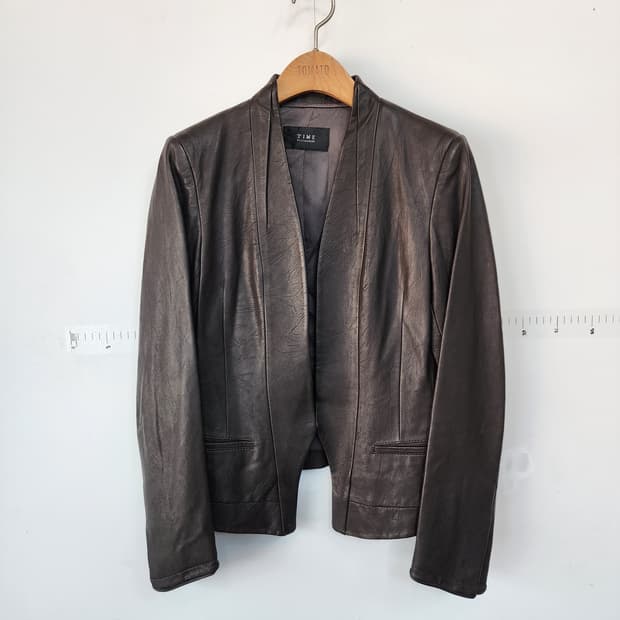 TIME 타임 여성 가죽 자켓