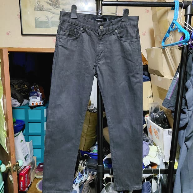 [제이린드버그]슬림핏 워시블랙 데님 청바지 29사이즈