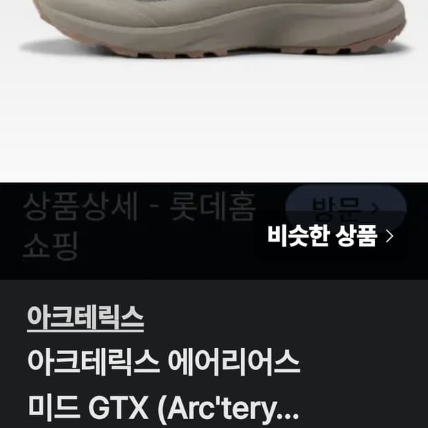 아크테릭스 에어리어스 미드 GTX