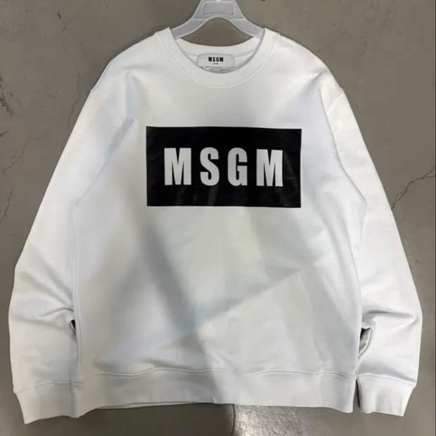 MSGM 빅로고 맨투맨