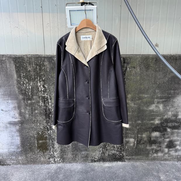 간사이 야마모토 더블 넥 무스탕